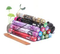 20 bâtonnets/Boîte d'encens , parfums de citronnelle, jasmin, santal, raisin, vétiver, lavande royale, Ganesh, chèvrefeuille, Angélique, Rose de Miel. Décoration de pièce, accessoires de brûleur à enc