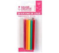 20 bâtonnets de colle pour pistolet à colle Ø 7 mm - Couleurs G