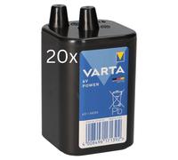 20 batteries Varta 431 4R25X, 6V, 8,5Ah – adaptées aux lampes de chantier, aux voyants d'avertissement et aux systèmes de sécurité
