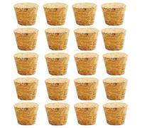 20 bouchons en liège coniques en bois, bouchons de vin, réutilisables, bouchons d’étanchéité pour bar à bouteilles, DIY, artisanat, accessoires de cuisine (24 x 19 x 25 mm)