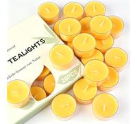20 bougies chauffe-plats à la citronnelle, durée de combustion 6 heures, bougies anti-moustiques intérieur et extérieur, bougies jaunes répulsives pour terrasse, jardin, camping et maison