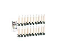 : 20 bougies de Noël à LED RVB avec télécommande infrarouge