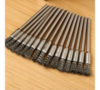 20 brosses métalliques en acier inoxydable avec un manche de 3,17 mm - idéales pour les outils rotatifs, idéales pour le nettoyage, l'élimination de la rouille et le ponçage 20Pcs