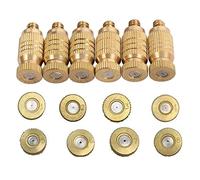 20 buses de brumisation en laiton haute pression pour système de refroidissement, brumisateur atomiseur pour kit d'irrigation de jardin et terrasse, orifice de 0,004 à 0,035 pouce (taille : 0