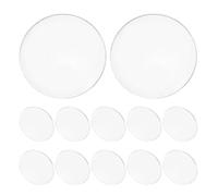 20 Caches en Verre pour Ampoules MR16 GU10, Forme Dôme Transparent | Format 4,3x4,3x0,5cm, Verre Courbé Haute Transparence, Adaptés Spots Cob LED et Éclairage sur Rail