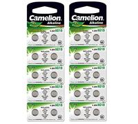 20 CAMELION AG10 / 189/389 / LR1130 Pile Bouton Longue durée de Conservation 0% de Mercure (Date d'expiration marqué)