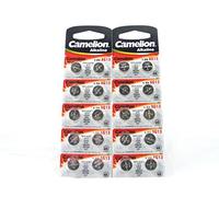 Camelion - Pile bouton LR44/A76/AG13 - longue durée, date d'expiration marquée - 20 pièces