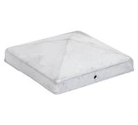 20 chapes de poteau pyramidales, 141x141 mm, acier galvanisé à chaud