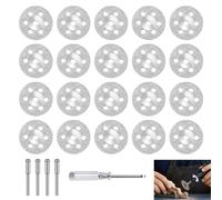 20 disques de coupe miniatures pour outil rotatif Dremel, 22 mm, accessoires pour outil rotatif