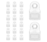 20 Ensemble Clips de Fixation pour Miroir en Verre, Vis incluses | Fixation Discrète et Repositionnable, pour Portes Vitrées et Miroirs, Design Épuré