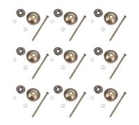 20 Ensembles Kit Pièces Poignée de Porte, Vis et Rondelles | Accessoires Cuisine, Fer pour Rénovation DIY, Remplacement de Tige Cassée, Compatible Placards, Tiroirs, Armoires
