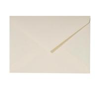 20 enveloppes 162x229mm Vélin pur coton gommées - Crème