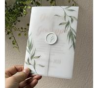 20 feuilles de papier kraft vert eucalyptus, convient pour les invitations de mariage 5x7 pouces, les invitations DIY, les enveloppes en papier kraft, les couvertures en papier kraft, également pour l