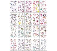 20 Feuilles Tatouages Autocollants Licorne Pour Enfants Résistants À L'Eau Longue Durée Amusants Et Mignons