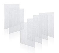 20 Feuilles Toile Plastique Canevas 7CT Transparent Feuilles de Toile en Maille Plastique pour Broderie en Maille Plastique pour Artisanat Projets de Crochet DIY Point de Croix (138x138mm)