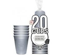 20 gobelets argent 50cl usa authentiques - original cup gs53 Gris G