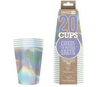 20 gobelets luxe 53cl recyclables - irisés brillants - original cup pcrb53 Multicolore G