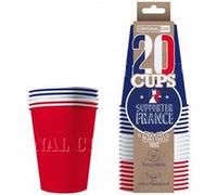 20 gobelets xl carton 53 leu blanc rouge - original cup pcf53 Multicolore G