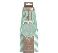 20 gobelets xl carton 53cl vert pastel - original cup pcvp53 Vert G