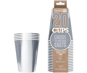 20 goblets luxe 53cl recyclables - argentés brillants - original cup pcs53 Gris G