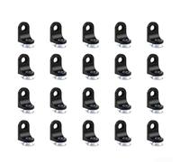 20 Pack Zinc Shelf Pins with Silicone Cups for Glass(A) | 20 pack zinc alloy pins, soft silicone cups, secure glass grip, no drilling needed, kitchen cabinet use