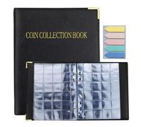 20 pages, 480 poches, collection de pièces de monnaie et chiffon de nettoyage, argent, cuir, album photo numérique, collection de pièces de monnaie, collection de pièces de monnaie, avec couverture +