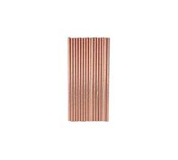 20 PAILLES CARTON ROSE GOLD METALLISE 19,5CM