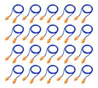 20 Paires, Bleu , Bouchons D'oreilles En Cordon Bouchons D'oreilles En Silicone Réutilisables Avec Corde Bouchon D'oreille Anti-Bruit Pour Sommeil Protection Auditive