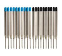 20 PCS Recharge Stylo Bille G2 Standard Cartouche Stylo Bille En Metal Recharges Pour Stylos Pointe Moyenne 1.0mm Stylo Multifonction Stylo Bille Noir Et Bleu Pour Bureau Et Maison Ecriture