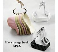 20 pièces/10 pièces/6 pièces/3 pièces/1 pièce Crochets à chapeau, Porte-manteau de rangement pour armoire, Support multifonction pour cravates, écharpes et jupes, Crochets de voyage portables pour la 