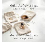 20 pièces/10 pièces Sac seau en velours beige avec cordon de serrage, texture douce et moelleuse de qualité premium, convient pour les cadeaux de bonbons de mariage, le rangement de bijoux, l'emballag