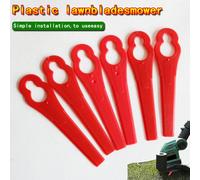 20 pièces/40 pièces/60 pièces Lames en plastique pour tondeuse à gazon - Accessoires de lames de tondeuse à gazon - Accessoires d'outils d'entretien de la cour ABS