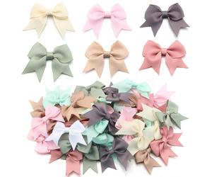 20 pièces 4x6cm ruban de Satin nœud papillon décoration petit nœud papillon cadeau arcs pour artisanat fleur mariage arc anniversaire bricolage fête décoration Matcha green