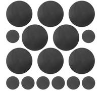 20 Pièces Aimant Rond Adhésif Noir en Magnet, Disque Magnétique | Dos Autocollant, Forme Circulaire Compacte, Force Stable, Usage Surface Ferreuse
