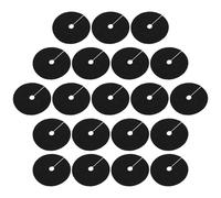 20 Pièces Anneau de Désherbage Rond en Tissu Non-tissé | Bâche Noire Respirante Couvrant le Sol, Installation Rapide, Réduit les Mauvaises Herbes dans Vergers et Massifs Paysagers