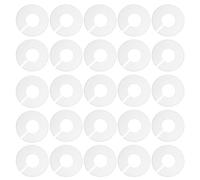 20 Pièces Anneaux Séparateurs de Taille pour Cintres, Grands 11cm Blancs | Plastique Lisse sans Bavure, Identification Rapide, Usage et Entrepôt, pour Vêtements et Portants