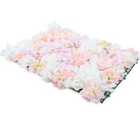 20 pièces artificielles mur de fleurs roses mur fleurs artificielles décoration florale bricolage mariage rue fond décoration 40*60cm panneaux de fleurs fond floral décoration murale