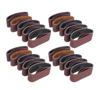 20 Pièces Bande Abrasive en Oxyde D’aluminium 457x75x13, Marron | Bois, Métal et Plastiques, Grain Fin, Longue Durée, Stabilité Accrue, Lot D’accessoires de Ponçage