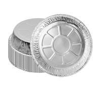20 Pièces Barquette Aluminium de 8 Pouces, Plat Aluminium Jetable, Moules à Tarte pour Cuire, Cuisiner, Rôtir