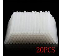 20 pièces Bâtonnets de colle chaude transparents Bâtonnets de colle thermofusible pour pistolet à colle EVA pour artisanat, réparation adhésive, liaison de projets artisanaux DIY Taille UniqueTPR