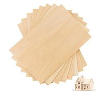 20 Pièces Bois pour Maquette, Plaques de contreplaqué 200 x 100 x 2 mm, Panneaux en contreplaqué de balsa, Planches bois lamellé, Feuilles de bois pour loisirs créatifs, modélisme, avions et bateaux