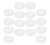 20 Pièces Boîte en Acrylique Transparente des 40 MM | Ouverture en Croissant, Couvercle à Encliquetage, Visibilité Nette, Maintien Fiable, pour Numismates, Présentoir de Bureau