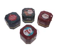 20 Pièces Boîtes de Noël Poignées en Carton pour Bonbons, Papier | Motifs Festifs, Couleurs Rouge et Vert, Usage Multi-usage, Lot Présent Saisonnier, Format Compact