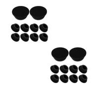 20 Pièces Bouchon en Caoutchouc, Anti-goutte 20mm Noir | Caoutchouc Élastique, Bloque L’ouverture, Protège L’eau, pour Unité Extérieure, Simple et Pratique