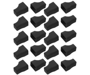 20 Pièces Bouchons Verseurs en Silicone Noir, Anti-fuite | Rinçage Facile, Surface Lisse et Antiadhésive, pour Café Maison, la Cuisine, Bouteilles de Sauce