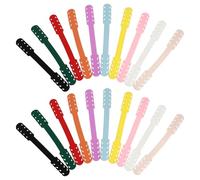 20 Pièces Boucle de Bandeau de Masque en Silicone Réglable | Crochet Flexible Antidérapant, pour Modèles à Boucle D’oreille et Fixation Derrière la Couleur Aléatoire Style Aléatoire