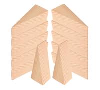 20 Pièces Butoir de Porte Triangulaire Antidérapant en Bois | Coin en Bois, Protection Murale Anti-collision, Usage Bureau et Salle de Bain, Surfaces Bois et Carrelage