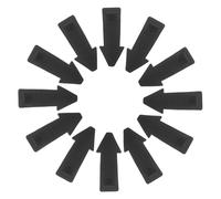 20 Pièces Cale-porte en PVC Noir, Butoir Robuste | Protection des Portes et Sols, Bloque les Courants D’air, Limite la Poussière, Format 8,30x3,50x1,60cm