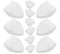 20 Pièces Capuchons de Poteaux de Clôture en Plastique 20x40 | Couverture Simple, Blanc, pour Poteau de Terrasse et Barrière de Circulation, Structure Robuste