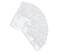 20 Pièces Carte de Test UV PVC pour Vérification Rapide des Lampes Uvc | Indicateur de Changement de Couleur, Lecture Visuelle Claire, Validation Domestique pour Stérilisateurs et LED